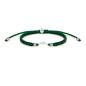 Preview: SAILBRACE Armband SILVER MOUNTAIN DARK GREEN BRAIDED