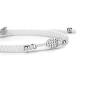 Preview: SAILBRACE Armband SILVER TENNIS WHITE BRAIDED
