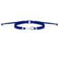 Preview: SAILBRACE Armband SILVER TENNIS COURT BLUE BRAIDED