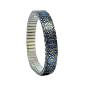 Preview: urband LONDON Edelstahlzugarmband CARNIVAL Blau Schwarz Gelb - 10 mm
