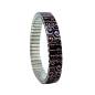 Preview: urband LONDON Edelstahlzugarmband CIRCLES INTERWIND Schwarz Kupfer Metallic- 10 mm