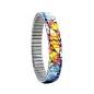 Preview: urband LONDON Edelstahlzugarmband COOL BLOSSOM Blau Braun - 10 mm