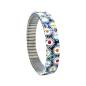 Preview: urband LONDON Edelstahlzugarmband FLOWERS GARDEN Bunte Blumen - 10 mm