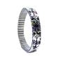 Preview: urband LONDON Edelstahlzugarmband FLOWERS MANDALA Weiß Bunt - 10 mm