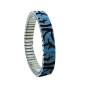 Preview: urband LONDON Edelstahlzugarmband HIPPIE Bleu Schwarz - 10 mm