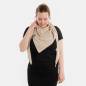 Preview: KNIT FACTORY Dreiecksschal VERA ecru sage green