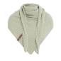 Preview: KNIT FACTORY Dreiecksschal VERA ecru sage green