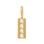 Preview: iXXXi Anhänger CHARM DESIGN RECTANGLE gold