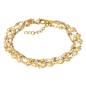 Preview: iXXXi Armband BOTSWANA grey Beads gold