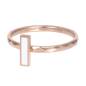 Preview: iXXXi Füllring ARTISTIC RECTANGLE rosé - 2 mm