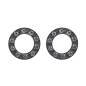 Preview: iXXXi Ohrstecker CIRCLE STONE schwarz - 10 mm