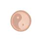 Preview: iXXXi Aufsatz TOP PART YIN YANG Ø 6 mm rosé