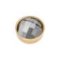 Preview: iXXXi Aufsatz TOP PART FACETTE black Diamond Ø 6 mm gold
