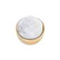 Preview: iXXXi Aufsatz TOP PART DRUSY white Ø 6 mm gold
