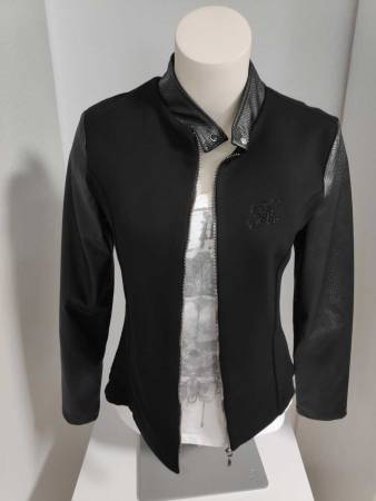 KETU Berlin Jacke schwarz mit schwarzem Straß Größe S