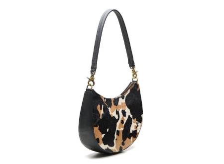 Preview: CHABO Handtasche CRAZY COW MULTI black brown white