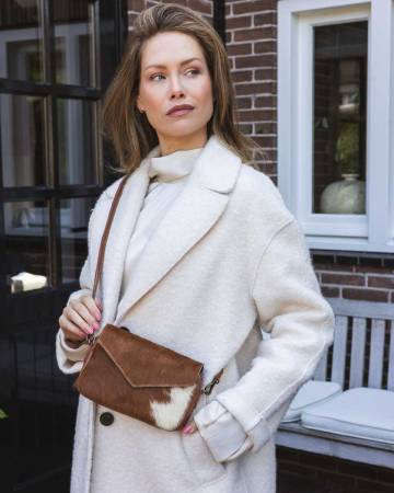 CHABO Handtasche RIO ROMY HAIR ON brown white