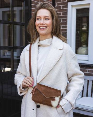 CHABO Handtasche RIO ROMY HAIR ON brown white