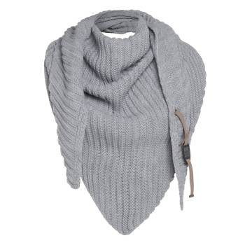 KNIT FACTORY Dreiecksschal DEMY grau