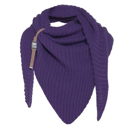 KNIT FACTORY Dreiecksschal DEMY purple