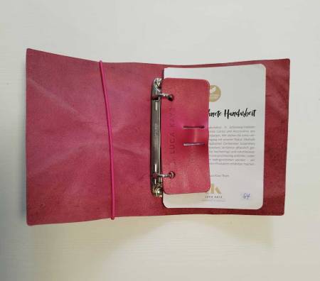 LUCA KAYZ Memo-Kalender DIN A6 Sinatra berry Band pink