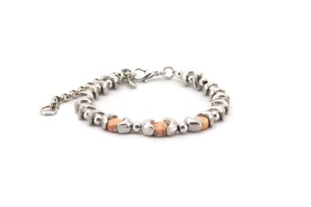 QOSS Armband HANNA rose silber