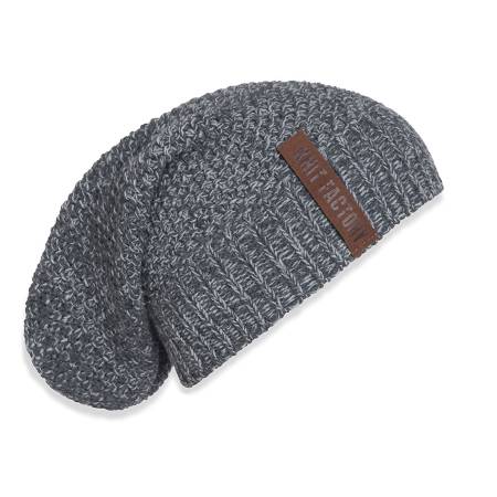 KNIT FACTORY Beanie COCO anthrazit grau