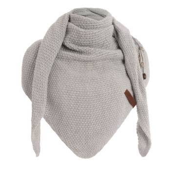 KNIT FACTORY Umhängetuch COCO bright grey