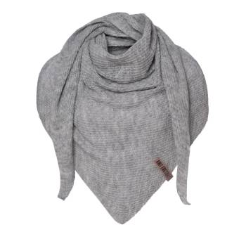 KNIT FACTORY Dreieckschal GINA grau