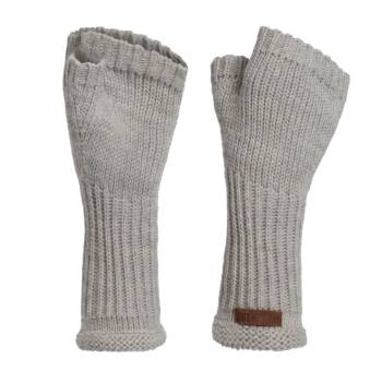 KNIT FACTORY Handstulpen CLEO iced clay