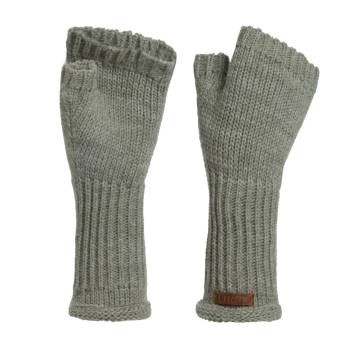 KNIT FACTORY Handstulpen CLEO urban green
