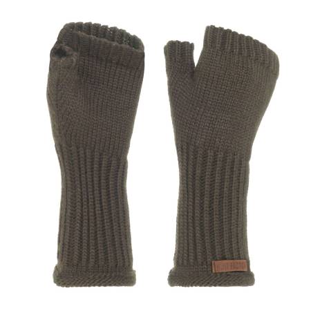 KNIT FACTORY Handstulpen CLEO cappuccino