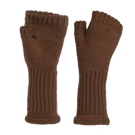 KNIT FACTORY Handstulpen CLEO tobacco