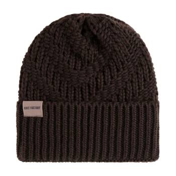 KNIT FACTORY Mütze SALLY dunkelbraun