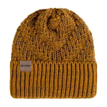 KNIT FACTORY Mütze SALLY ocker tobacco