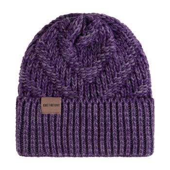 KNIT FACTORY Mütze SALLY purple violett