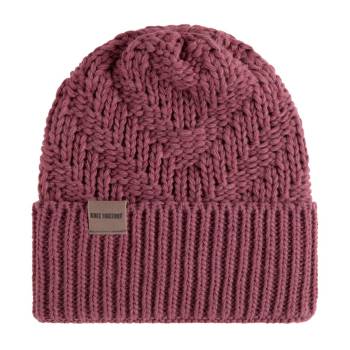 KNIT FACTORY Mütze SALLY stone red