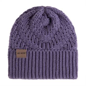 KNIT FACTORY Mütze SALLY violett