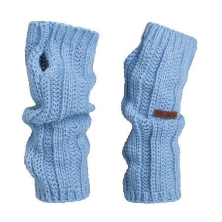KNIT FACTORY Handstulpen NICA crystal blue