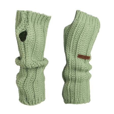 KNIT FACTORY Handstulpen NICA sage green