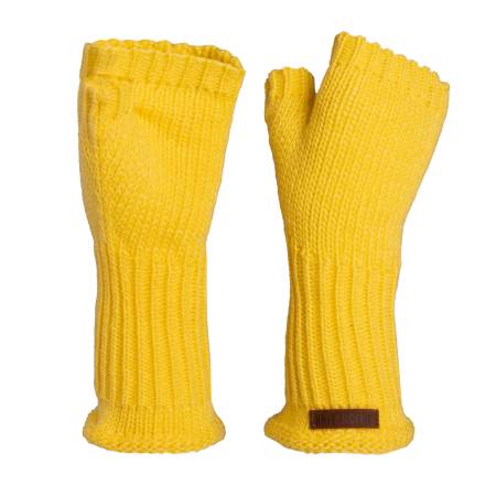 KNIT FACTORY Handstulpen CLEO canario yellow