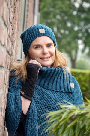 KNIT FACTORY Handstulpen CLEO sage green