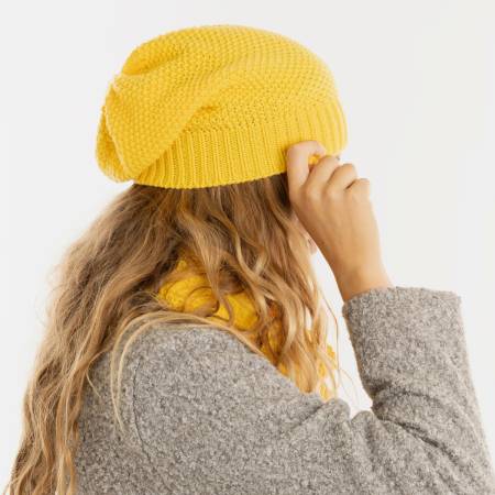 KNIT FACTORY Beanie COCO canario yellow