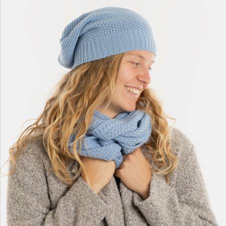 KNIT FACTORY Beanie COCO crystal blue