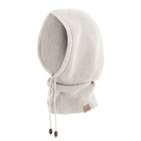 KNIT FACTORY Kapuzenschal EVY beige