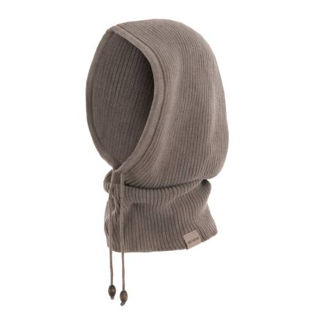 KNIT FACTORY Kapuzenschal EVY marron