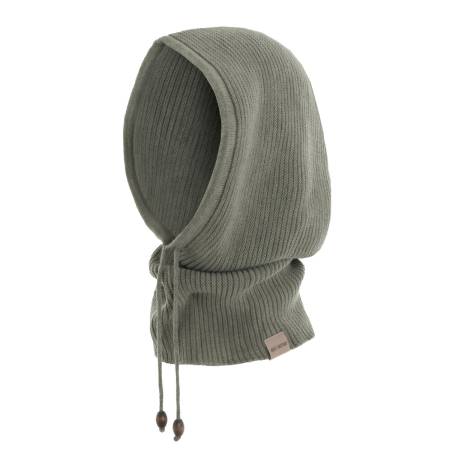 KNIT FACTORY Kapuzenschal EVY urban green
