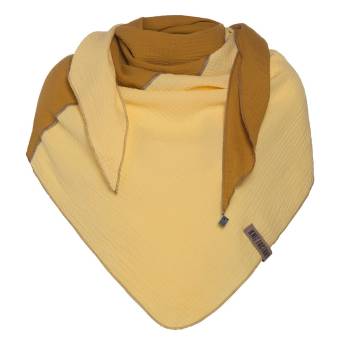 KNIT FACTORY Dreieckschal FAY ocker / citrus