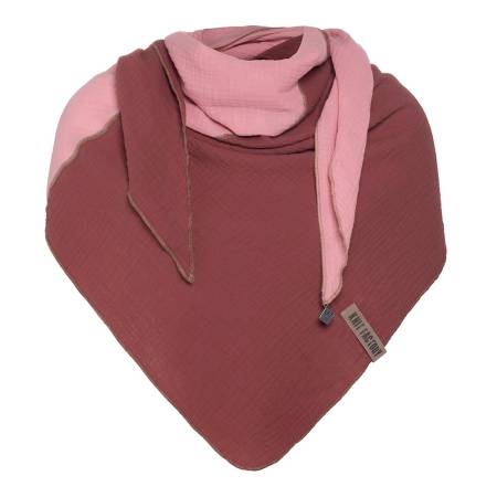 KNIT FACTORY Dreieckschal FAY stone red / rosa