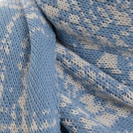 KNIT FACTORY Dreieckschal LEA beige crystal blue